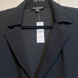 J. Crew NWT Classic Black Shirt Dress
